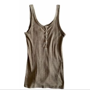 Aerie Faded Olive Green Tank